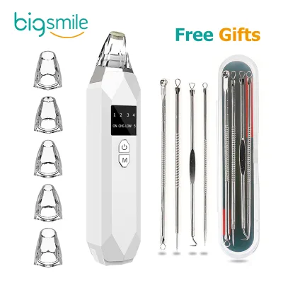 Bigsmile New Beauty Instrument Best Portable Facial Pore Cleaner 2021 Beauty Device Comedo Acne Suction Blackhead Remover Vacuum