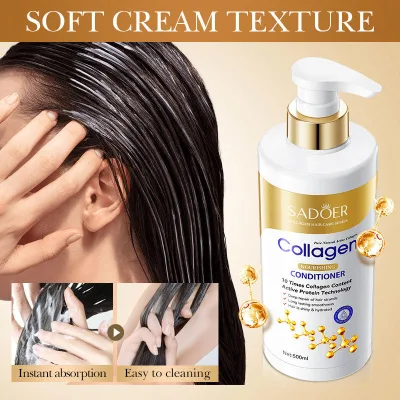 SADOER Collagen Amino Acid Lotion 500ml Nourishing Repairing Active Protein Technology Smooth Shiny Hydrated
