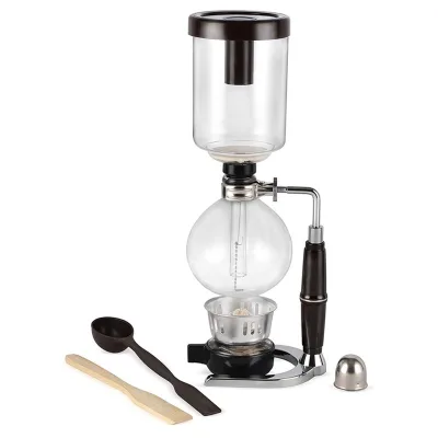 3/5 Cup Tabletop Gas Borosilicate Glass Siphon Balancing Syphon Espresso Coffee Maker for Hotel & Household Use