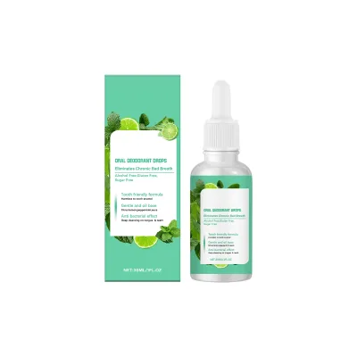 Mint Scent Fruit-Based Supplement Mouth Drops Fresh Breath Home Office Travel Mouthwash