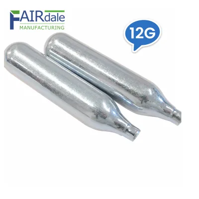 Refillable Industrial 12g 88g 90g CO2 CartridgesSteel High Pressure Mini Gas tank Canisters for Outdoor Sports
