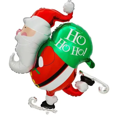 Christmas Foil Balloons Assorted Designs 32 Inch Snowman Reindeer Tree Party Decoration