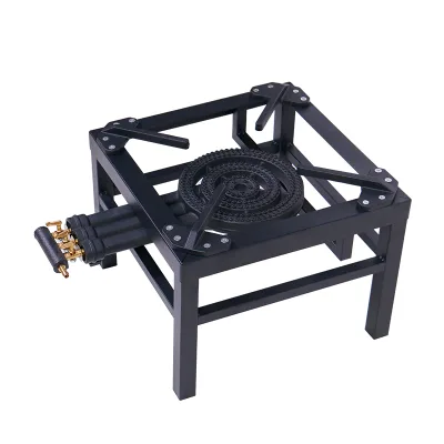 Energy Saving Super High Flame Adjustable Cast Iron Gas Stove Portable Commercial Kitchen Gas Stove for Hotel Food Processing