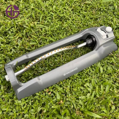Home Garden Oscillating Lawn Sprinkler 18-Nozzles ABS Aluminum Tube Construction Efficient Water