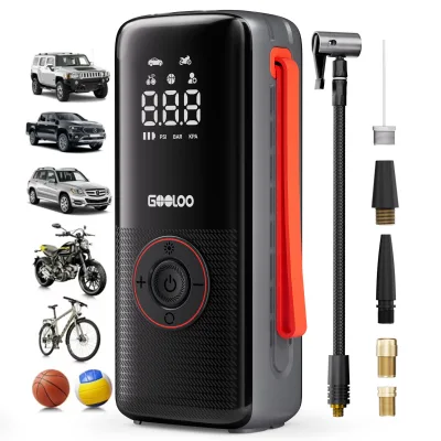 GOOLOO A6 Lite 150psi Wireless Mini Tire Inflator Portable Digital Display Air Compressor Pump for Electric Bike Bicycle Cars