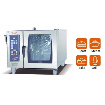 High Quality Commercial 4-Layer 304 Stainless Steel Combi Oven Multi-function Baking Steaming Oven for Restaurant