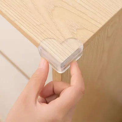 Silicone Table Corner Protector Heart Shape Baby Safety Edge Guard Clear Transparent Anti-Collision Cover