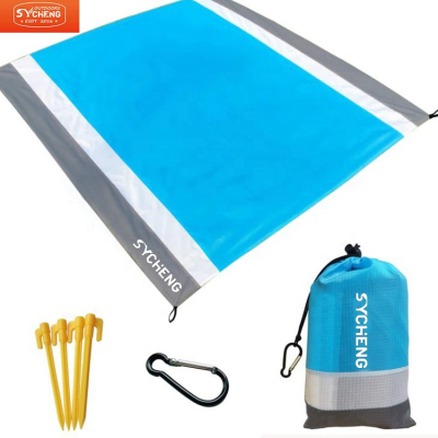 Portable 210T Polyester Fabric Mesh Sand Control Folding Beach Grass Free Camping Hiking SYCHENG extra Large Padded Beach