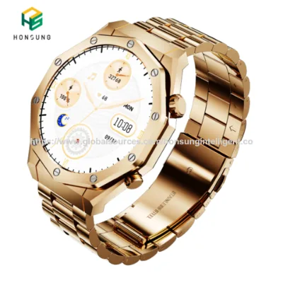 Classic men health monitoring smart bracelet custom sports digital fitness android waterproof bluetooth calling AMOLED smart watch