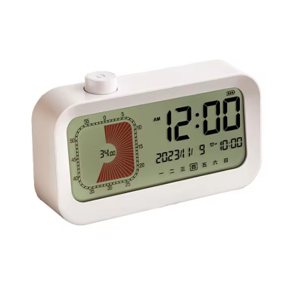 Digital Visual Rechargeable Time Timer Countdown Countup 60-Minute Timer Alarm Clock Dual Display LCD Time Reminder Students