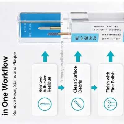 5000-10000RPM Dental Polishing Bur DR0302 Max 20000RPM Orthodontic Adhesive Remover for Dental Low Speed Handpiece