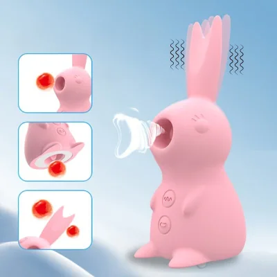 Female Vibrators Adult Sex Product Toy G Spot Silicone Sucking Tongue Licking Clitoris Rabbit Vibrator Sucker Sex Toy for Women