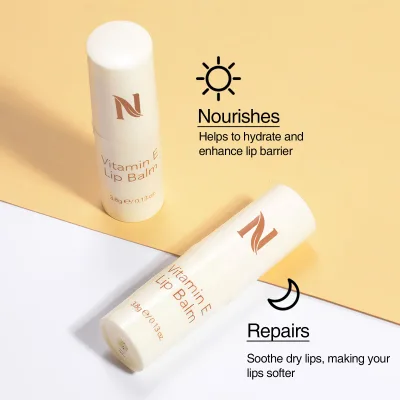 Neutriherbs Private Label Custom logo Deep Hydrating Moisturizer Vitamin E Vegan Lip Balm for Men and Women
