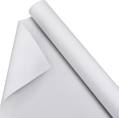 36 Inch X 20 Feet Double Primed Cotton Canvas White Canvas Roll for Oil and Acrylic Paint