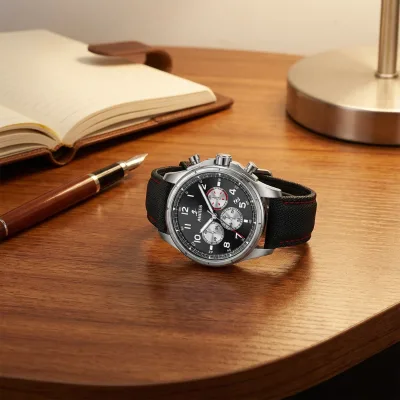 Unisex Japan Movement Japanese Quartz Chronograph Watch Leather Business Bracelet Quartz Watches
