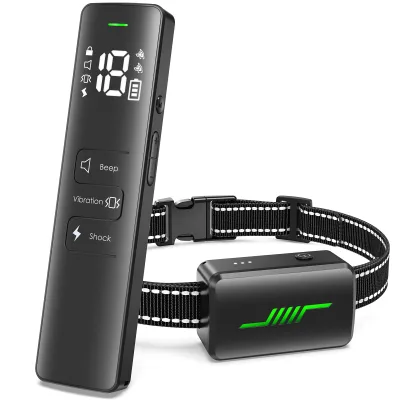 Rechargeable Remote Control Smart Dog Training Device Must-Have Plastic Bark Prevention and Stopping Tool for Pet Training