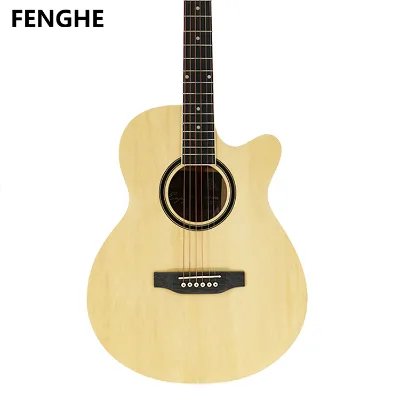 ENJOY E40-DDL Professional 40-Inch Natural Acoustic Guitar Travel Classical Holiday Gift Musical Instrument