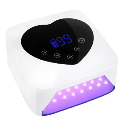 Rechargeable 72W UV LED Nail Lamp 30 LEDs Large LED Display Screen Portable for Salon Home Use Professional Gel Polish Lamp