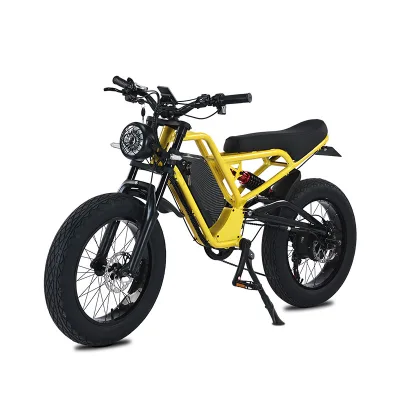 Factory 1500W Power Supply Electric City Bike 20inch Fat Tires Retro Motorbike Aluminum Alloy Frame 48v 13ah 20inch Fat Tires