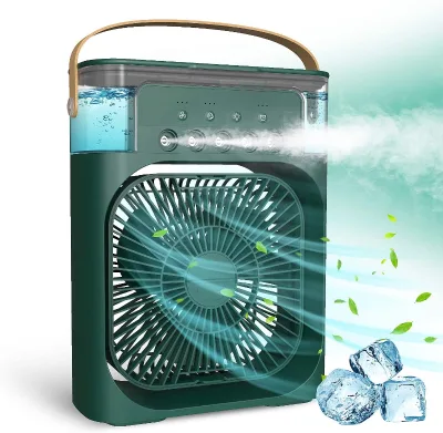 600ml Mini air Conditioning Breeze Humidifier Fan Cooler Vantilator Usb Charge with Led Light Adjustable