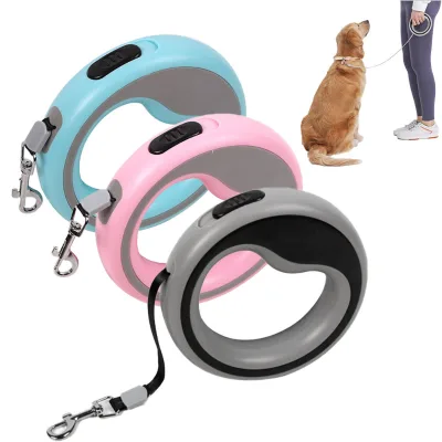 Retractable Free Hands Dog Leash-Exterior Use Small & Medium Dogs Durable Plastic & Polyester Modern Fashion Design Wholesale