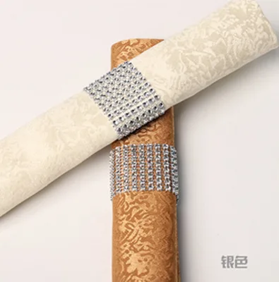 Fashion Wholesale  Plastic Gold Silver Napkin Ring
