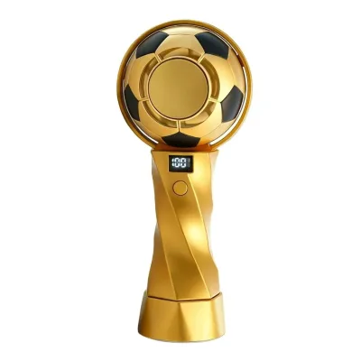 HC-1297 Smart Home High-Speed Turbo Touch Control Handheld Fan Intelligent Digital Display Portable USB Rechargeable Ice