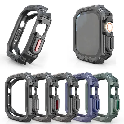 Popular Carbon Fiber Pattern TPU for Apple Iwatch 5/6/SE Protective Watch Case 40/41/44/45/49mm for Apple Protection Watch Case