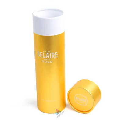 Eco Friendly Recyclable Paperboard Cylinder Tube With Custom Logo for Lip Balm Deodorant and Small Craft Storage