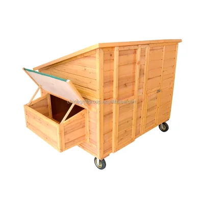 Chicken Coop Solid Wooden Waterproof Eco-Friendly Large Outdoor Wholesale OEM Factory for Backyard Farm Pet Supply