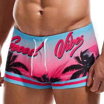 Wildness Gradient-print Fashion Shorts: Swim Shorts and Quick-drying Beach Shorts