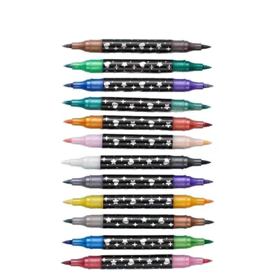 Waterproof Glitter Marker Pen Set Artist Blink Marker Pen for Art Supplies