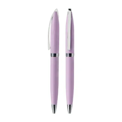 Best Writing Twist Promotion Gift Ball Point Pen For Lady Purple Advertising Personalized Metal Pens With Custom Logo