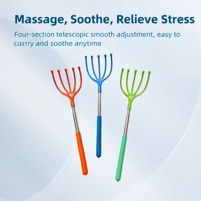 Adjustable Stainless Steel Metal Telescopic Back Scratcher
