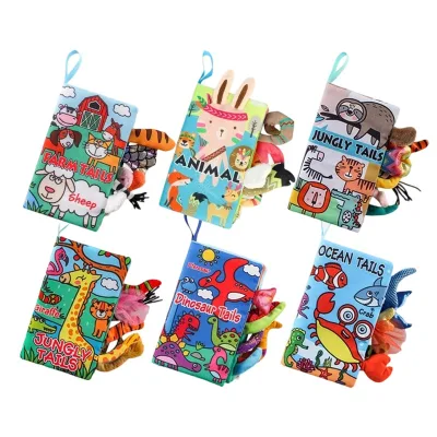 LK Top Seller Early Education Book Washable Baby Fabric Book Soft Baby Cloth Book for Kids