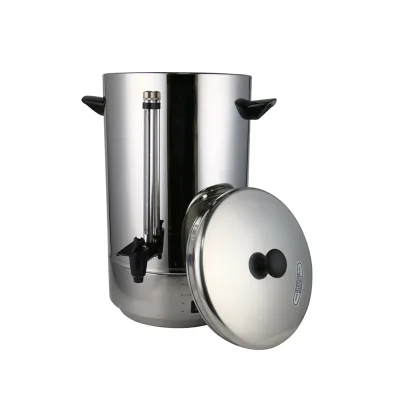 20L Stainless Steel Electric Kettle Fast Coffee Urn with Easy Open Lid Visible Water for Household Use