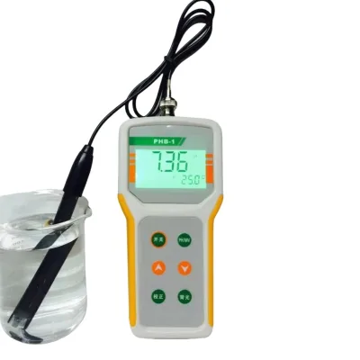 Handheld Acid Base Tester pH Meter PHB-1 Microprocessor pH Meter 0.01 Resolution Digital Water Tester