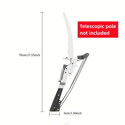 Portable Extendable Telescopic Pole Pruner Long Reach Wood Saw for Tree Pruning and Fruit Picker Practical and Convenient