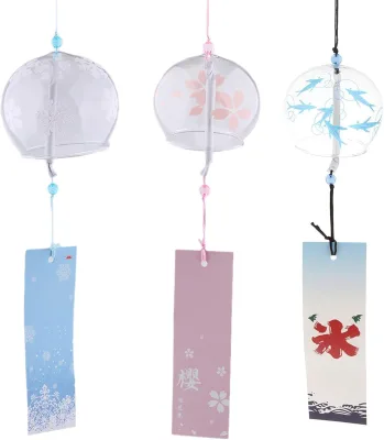 Wholesale Customized Available Multi Color Glass Wind Chimes Hanging Wind Chimes for Outside Garden Ornament