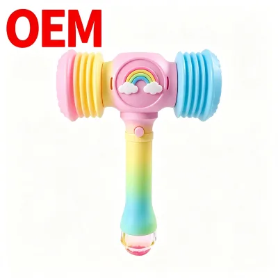 OEM ODM ABS Plastic Bubble Hammer Toy Custom Color Logo Unisex Kids & Adults Summer Water Play Outdoor Toy 14 Years & up