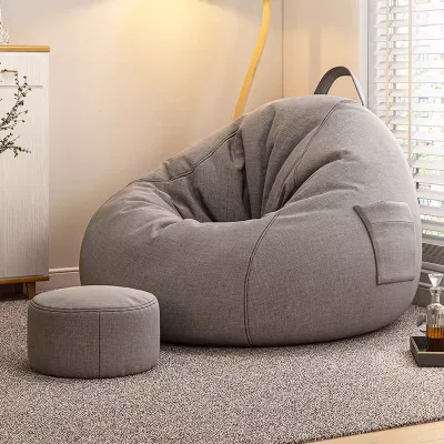 Modern Comfortable Fabric Lazy Sofa for Bedroom and Balcony for Sleeping and Lying Down with Excellent Seat Cushion