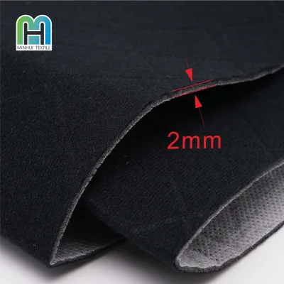 High Resilience Soft Upholstery Fabric Brushed Tricot Flame Retardant Sponge 3mm Laminated for Sofa Liner Prosthetic Liner