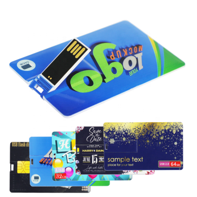 Card Design Shape Usb Storage Flash Drive Cheap Business Cooperation Gift Fast Delivery Time Pen Drive for Teachers Students