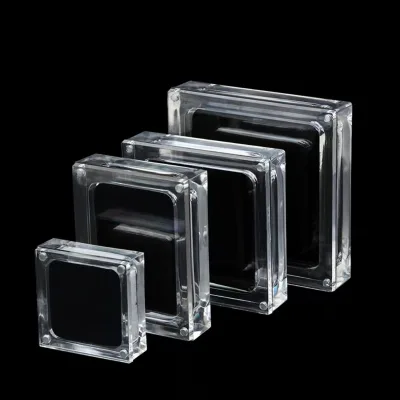 Customized Acrylic Magnetic Jewelry Display Storage Box With Lid