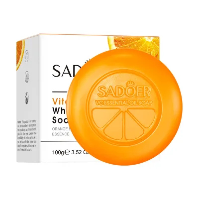 Customizable SADOER Organic Handmade Soap with Essential Oil Whitening Skincare for Body & Face 100g