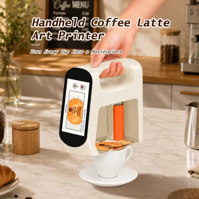 2200mAh Battery Smart Latte Art Machine by ITOP Print Photos Cartoons on Coffee Foam Yogurt With Touchscreen Control
