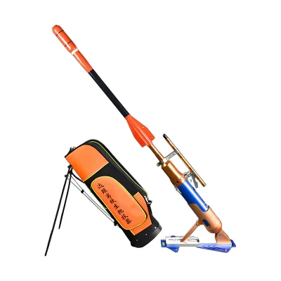 BIGBEAR Marine Rescue Line Thrower Pneumatic Rocket Rope Launcher Long Range Water Lifesaving Projector with Carry Bag Orange