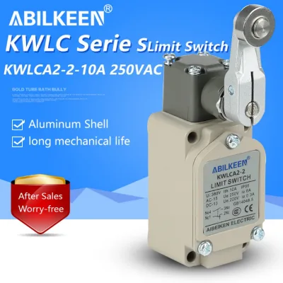KWLCA2-2 Double-Circuit Stainless Steel Roller Lever Aluminum Winch Limit Switch Micro Switch 10A Max. for Elevator Applications