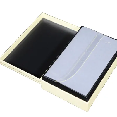 Pure White Perfume Storage Box with a Black Interior Lining Designed to Snugly Fit Various Perfume Bottles