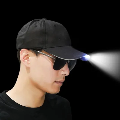 Party Decoration Battery Operated Luminous LED Caps Light up Flashing Caps Party Baseball Cap With Led Light for Fishing Safety